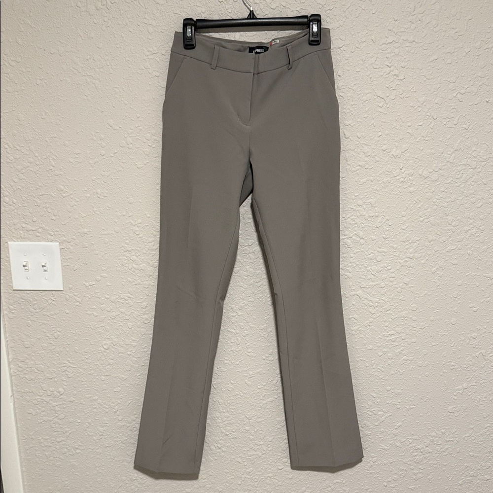 Express Light Gray Trousers Size 6 Long